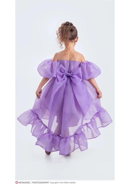 Kuyruklu Kız Çocuk Abiye Elbise Karolin Kumaş indirimleri