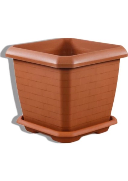Hisar Kare Saksı 44 Lt Gri