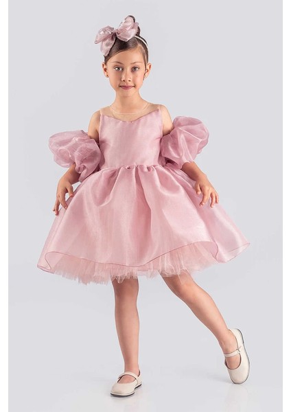 Kız Çocuk Abiye Elbise Prenses Model Kabarık Düğün ve Davetler İçin fiyatları