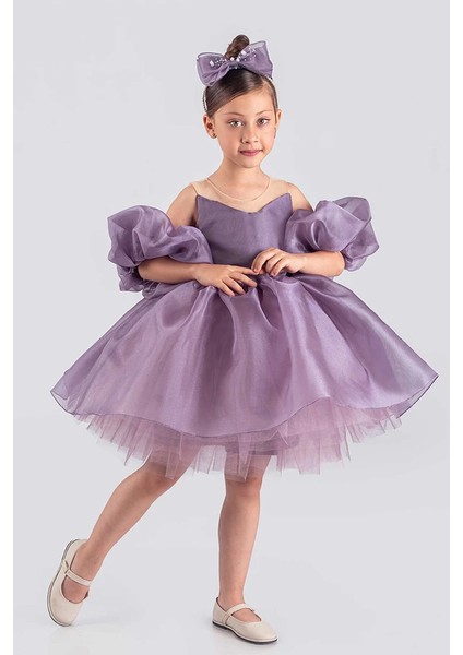 Kız Çocuk Abiye Elbise Prenses Model Kabarık