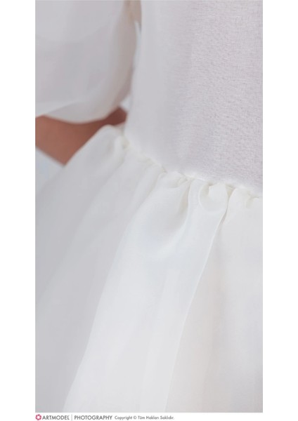 Kuyruklu Kız Çocuk Abiye Elbise Karolin Kumaş modelleri