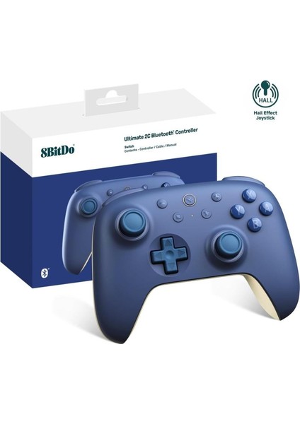 Nintendo Switch Ultimate 2c Bluetooth Kablosuz Controller ( Koyu Mavi )