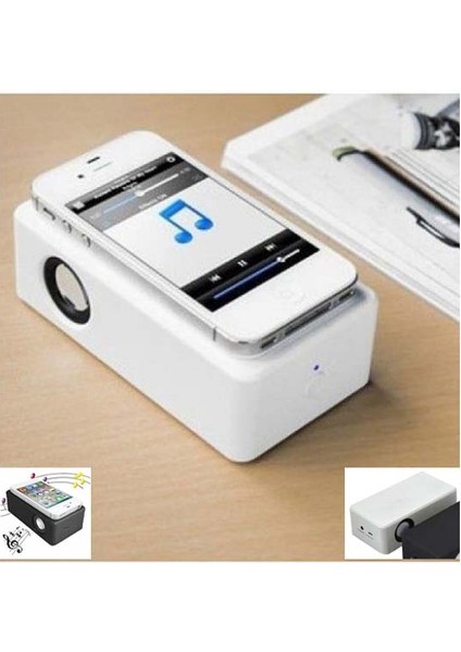 Taşınabilr Kablosuz Cep Telefonu Hoparlörü (1 Adet) (Ebat: 12 cm x 6,5 Cm)