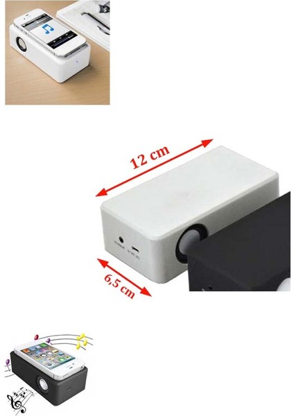 Taşınabilr Kablosuz Cep Telefonu Hoparlörü (1 Adet) (Ebat: 12 cm x 6,5 Cm)