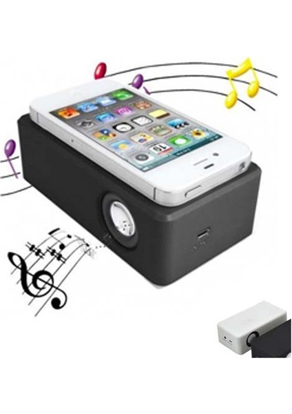 Taşınabilr Kablosuz Cep Telefonu Hoparlörü (1 Adet) (Ebat: 12 cm x 6,5 Cm)
