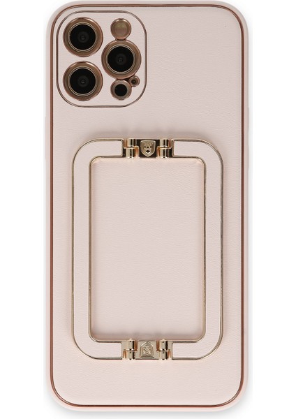 Iphone 12 Pro Kılıf Coco Elit Kapak - Pudra Bstmy