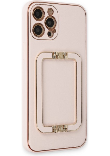 Iphone 12 Pro Kılıf Coco Elit Kapak - Pudra Bstmy