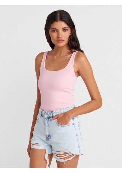 21057 Askılı Atlet-Toz Pembe