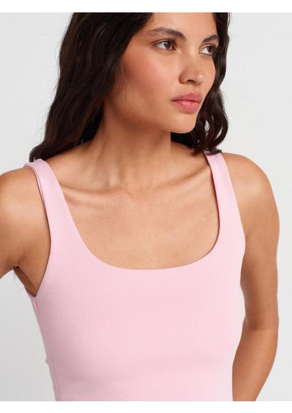 21057 Askılı Atlet-Toz Pembe