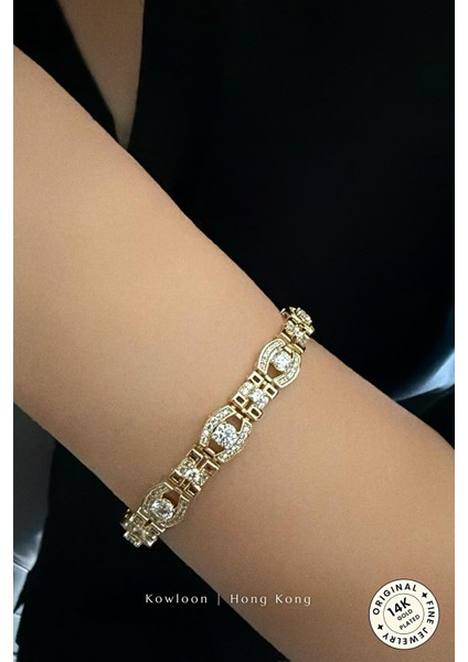 14K Altın Kaplama Çelik Bileklik