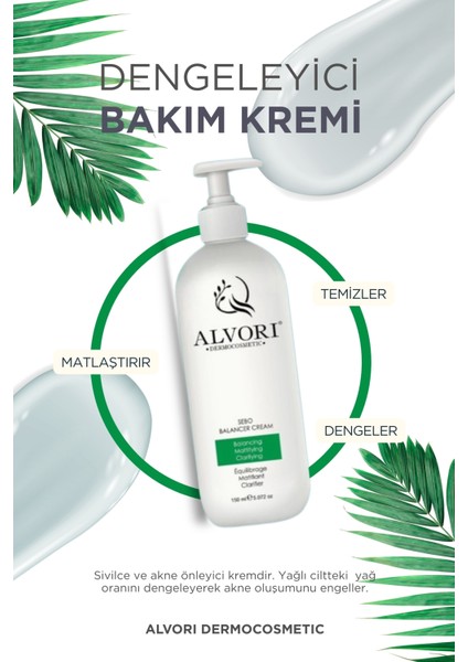 ,Sebo Balancer Cream Dengeleyici & Yüz Bakım Kremi & Akne Karşıtı 150ML modelleri