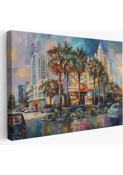 - Yağmurdan Sonra Sevilen Sochi Şehrinin Mimari Manzara Kanvas Duvar TABLOSU-1114 fiyatları