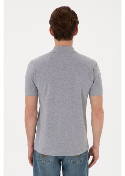 Erkek Gri Melanj Tişört Basic 50305929-VR086