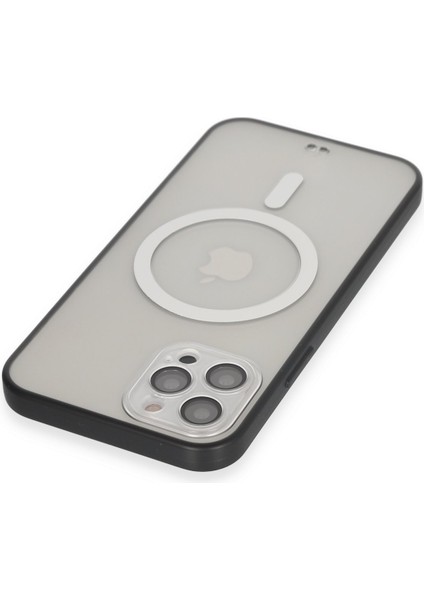 Iphone 12 Pro Kılıf Grand Magneticsafe Kapak - Siyah Bstmy