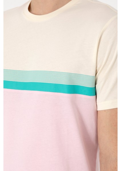 Erkek Açık Pembe Tişört 50306899-VR078