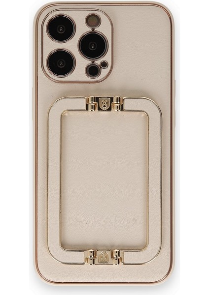 Iphone 14 Pro Max Kılıf Coco Elit Kapak - Gold Bstmy