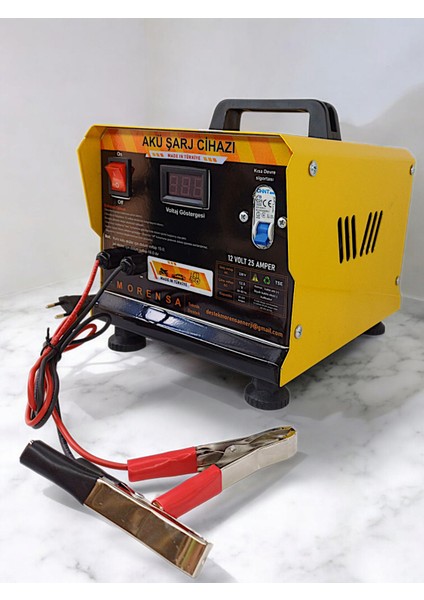 12 Volt 25 Amper Akü Şarj Cihazı