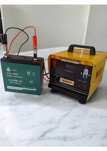 12 Volt 25 Amper Akü Şarj Cihazı