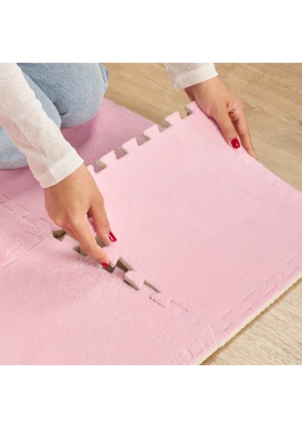 Puzzle Mat Pudra Pembe 30x30 cm fırsatları