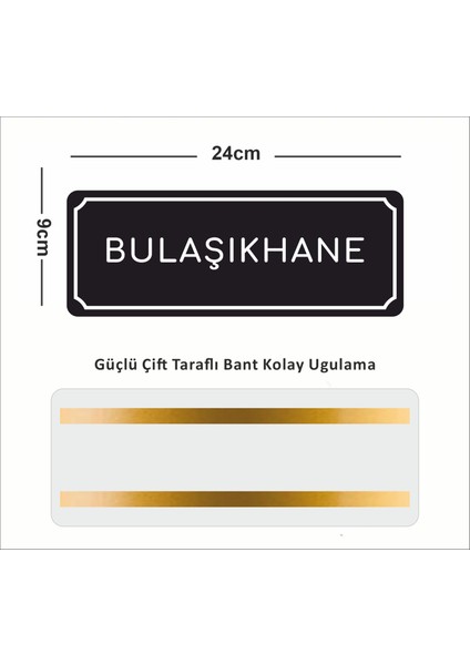 Bulaşıkhane - Ofis Departman Kapı Isimliği, Yönlendirme Levhası 24X9 cm 4mm fiyatları
