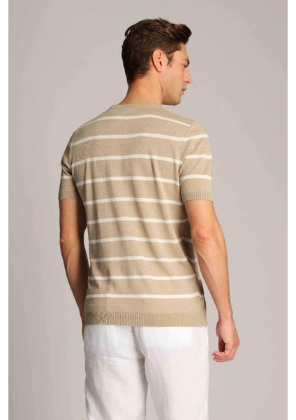 Ruck & Maul Erkek T-Shirt 23788-312 Silver Mink