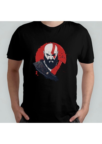 God Of War Kratos Unisex %100 Pamuklu Bisiklet Yaka T-Shirt Model 6