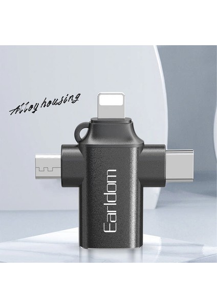 Earldom OT80 3in1 Otg Dönüştürücü - Siyah Bstmy