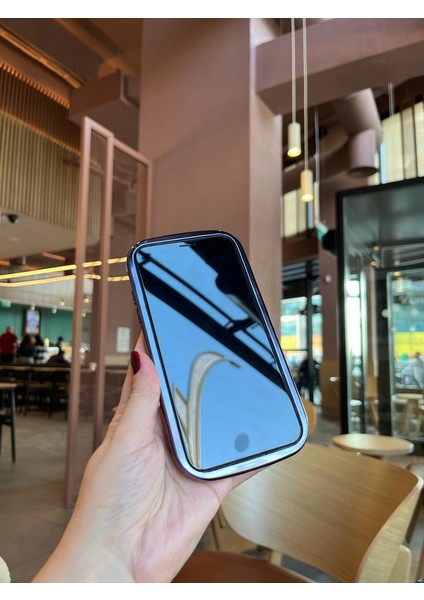 Aynalı Mor Kıvrımlı Telefon Kılıfı iPhone 14 Pro Max