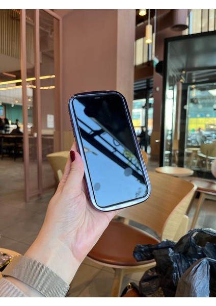 Aynalı Mor Kıvrımlı Telefon Kılıfı iPhone 14 Pro Max