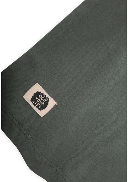 Bisiklet Yaka T-Shırt 2-7 Yaş Yeşil