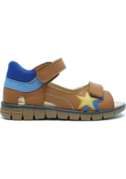 S24V015 Kifidis-Kids Erkek Çocuk Deri Sandalet 25-30 Lacivert Deri
