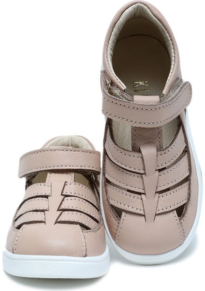 S24V019 Kifidis-Kids Unisex Çocuk Deri Ayakkabı 20-24 Pudra Nappa Deri fiyatları