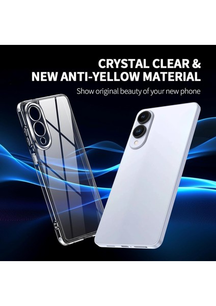 Samsung Galaxy S25 Edge Kılıf Kamera Koruma Şeffaf Silikon Yumuşak Kılıf
