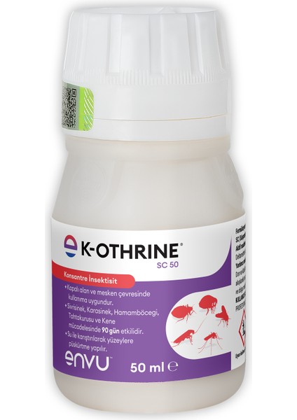 K-Othrine® SC50 50 ml Böcek Ilacı + Uzman 500 ml Tetikli Sprey Şişe Seti | Haşere Kontrol & Bitki Bakım