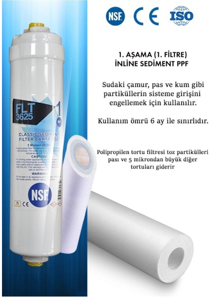 Kapalı Kasa Su Arıtma Cihazı Uyumlu Yeni Özel Seri 3 Aşamalı fiyatları