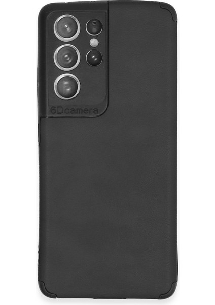 Samsung Galaxy S21 Ultra Kılıf Loop Deri Silikon - Siyah Bstmy