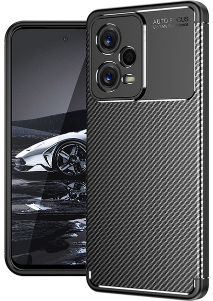 Xiaomi Redmi Note 12 5g Kılıf Focus Karbon Silikon - Siyah Bstmy