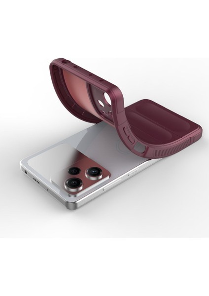 Xiaomi Redmi Note 12 5g Kılıf Optimum Silikon - Bordo Bstmy