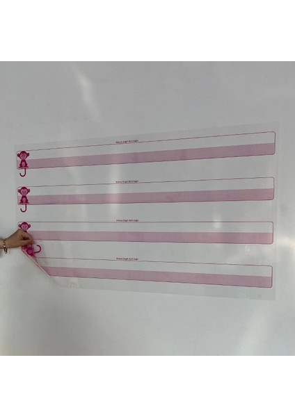Kılavuz Çizgili Akıllı Kağıt Yazı Tahtası Duvarda Iz Bırakmaz Statik Yeni Müfredata Uygun 100X56CM