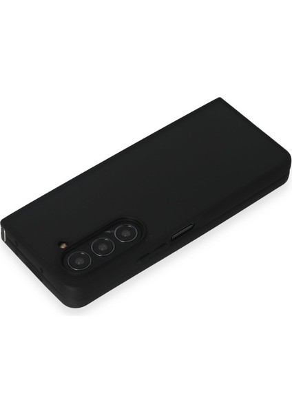 Samsung Galaxy Z Fold 5 Kılıf Blur Fold Kapak - Mat Siyah Bstmy