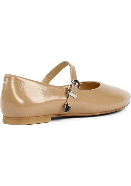 Kadın Vizon Bantlı Rugan Deri Babet indirimleri