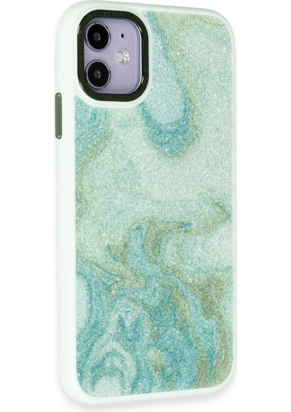 Iphone 12 Kılıf Moda Simli Kapak - Yeşil Bstmy fiyatları