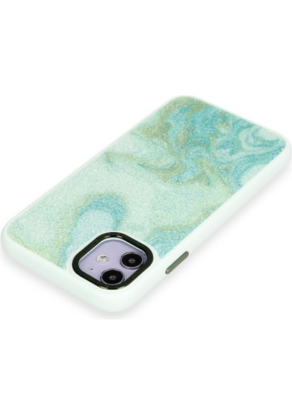 Iphone 12 Kılıf Moda Simli Kapak - Yeşil Bstmy fırsatları