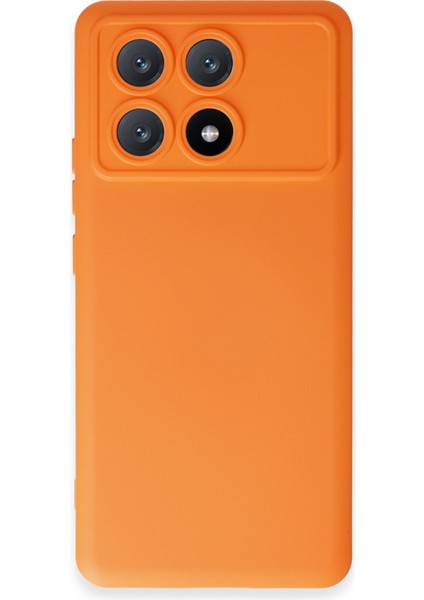 Xiaomi Poco X6 Pro Kılıf Nano Içi Kadife Silikon - Turuncu Bstmy