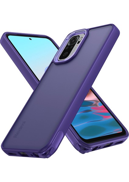 Xiaomi Redmi Note 10 Kılıf Elegant Kapak - Derin Mor Bstmy