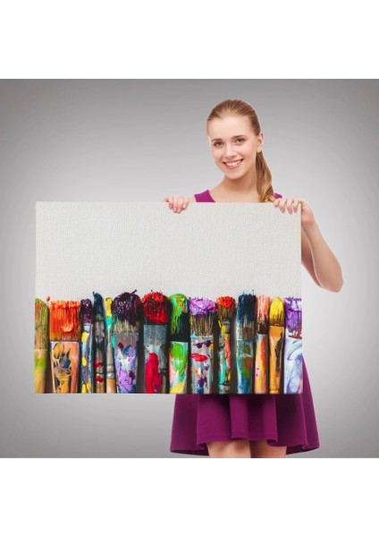 - Sanatsal Tuval Üzerinde Renkli Yağlı Boya Sanatçı Fırçaları TABLO-1199 fırsatları