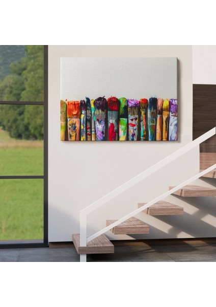 - Sanatsal Tuval Üzerinde Renkli Yağlı Boya Sanatçı Fırçaları TABLO-1199 indirimleri