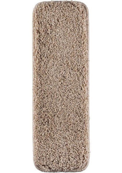 %100 Doğal Lateks Kaymaz Tabanlı Yıkanabilir 1 Adet Merdiven Halısı Soft Shaggy 27X67 cm / 1 Adet
