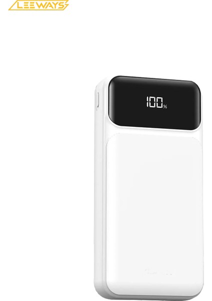 10000 Mah Göstergeli Kendinden Usb'li Powerbank Taşınabilir Şarj Cihazı