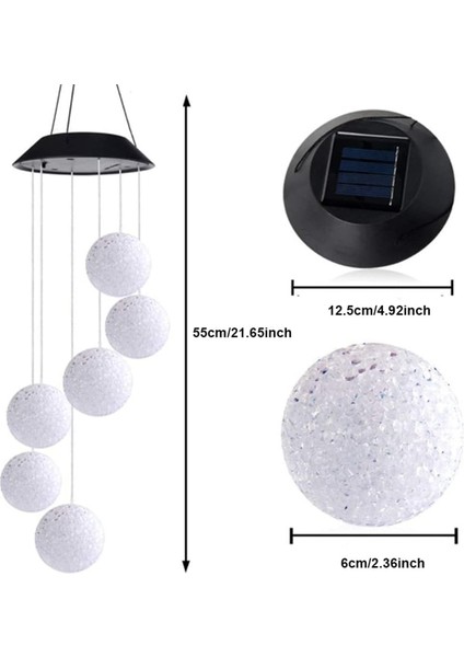 Güneş Enerjili Renk Geçişli Kristal Top Aydınlatma / GT-SL10